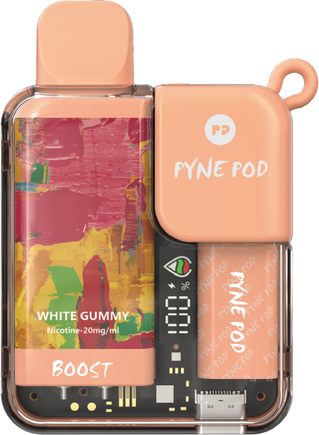 8500 Vape Zero Nicotine Pyne Pod Click Prefilled Pod White Gummy